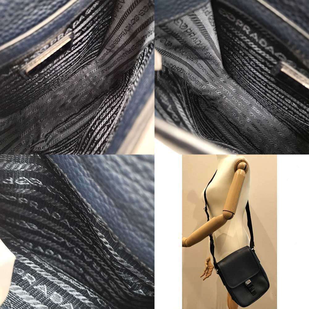 PRADA Blue Leather Shoulder Bag - Picture 5 of 5